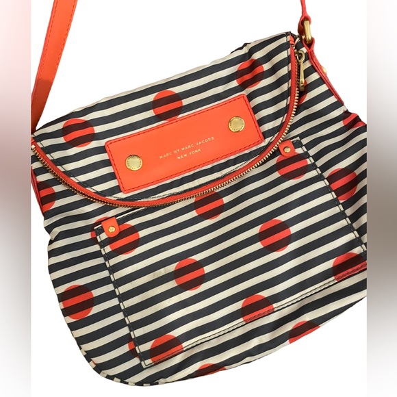 Marc Jacobs Bags Marc Jacobs Purse Black White Stripe Red Polka Dot
